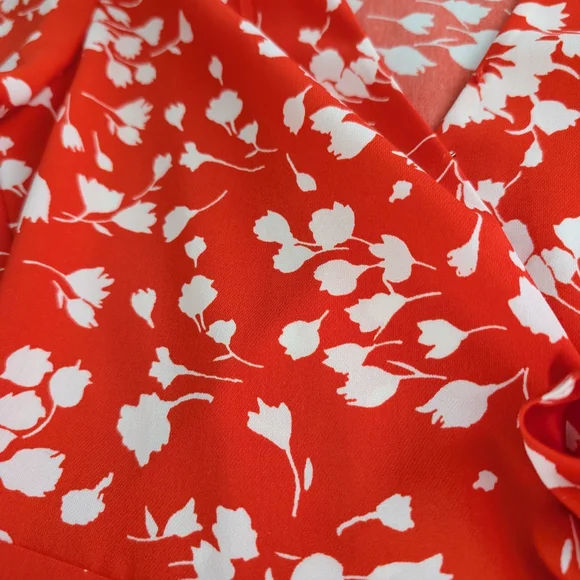 J. Crew Red and White Floral Mini Dress - Picture 5 of 9
